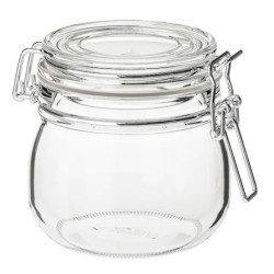 frasco hermético de cristal