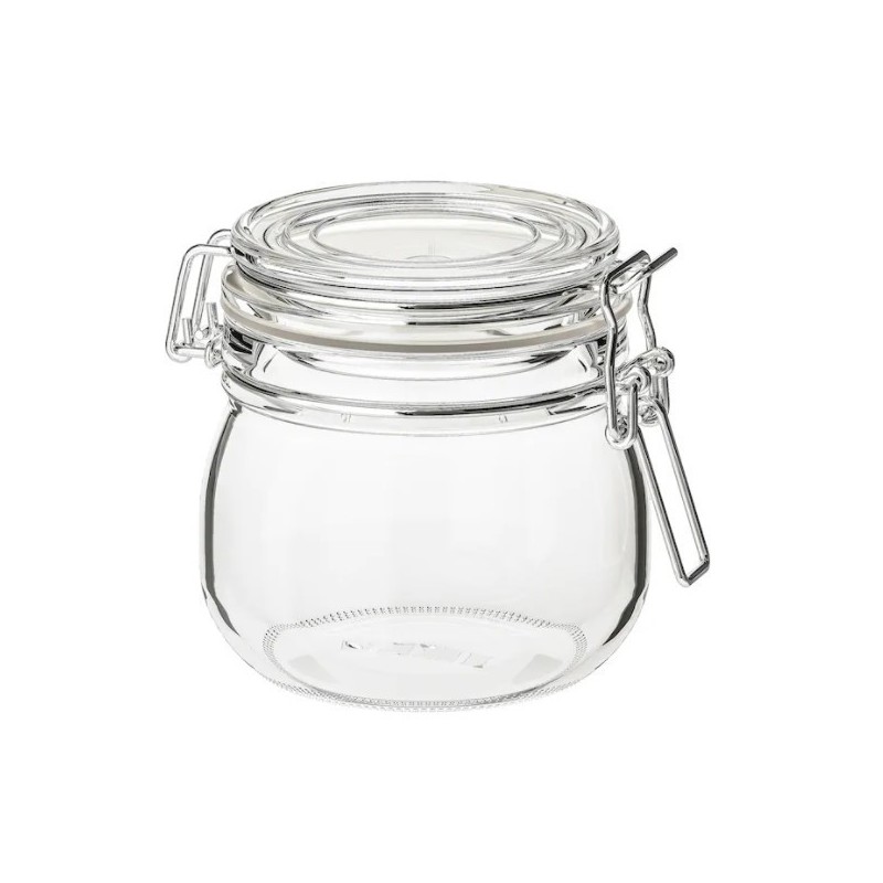 frasco hermético de cristal