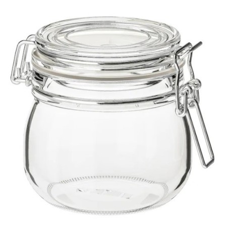 frasco hermético de cristal