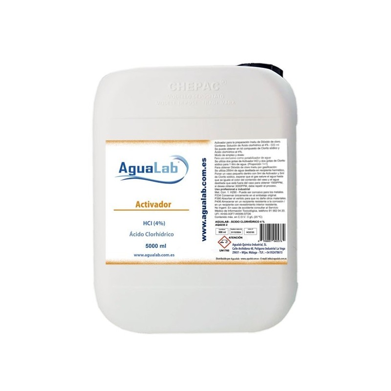 Ácido Clorhídrico 4% - 5000ml individual Ácido Clorhídrico 4% - 5000ml individual