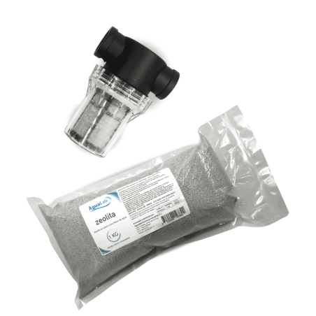PACK filtro de agua + zeolita en grano 1Kg - Agualab