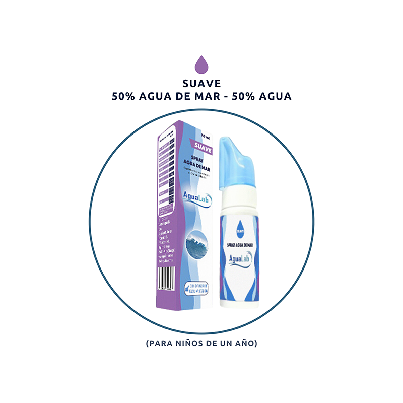 Spray nasale all'acqua di mare LEGGERO - Agualab Spray nasale all'acqua di mare LEGGERO - Agualab