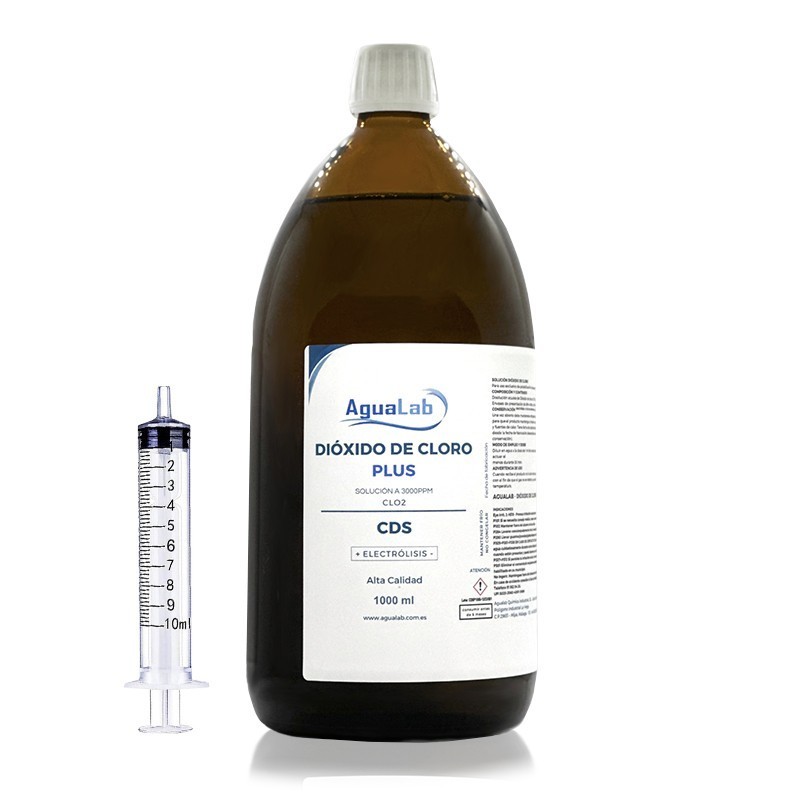 Biossido di cloro PLUS 1000ml Bicchiere (C.D.S. - C.D.I.) con siringa gratis Biossido di cloro PLUS 1000ml Bicchiere (C.D.S. - C.D.I.) con siringa gratis