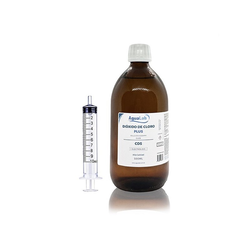Biossido di Cloro PLUS 500ml Vetro (C.D.S. - C.D.I.) con siringa gratis. Biossido di Cloro PLUS 500ml Vetro (C.D.S. - C.D.I.) con siringa gratis.
