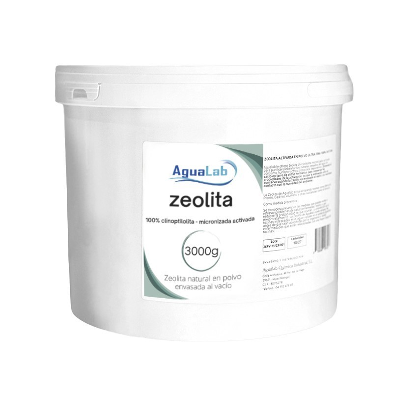 Zeolite Clinoptilolite polvere ALTA QUALITÀ - 3000g AGUALAB Zeolite Clinoptilolite polvere ALTA QUALITÀ - 3000g AGUALAB