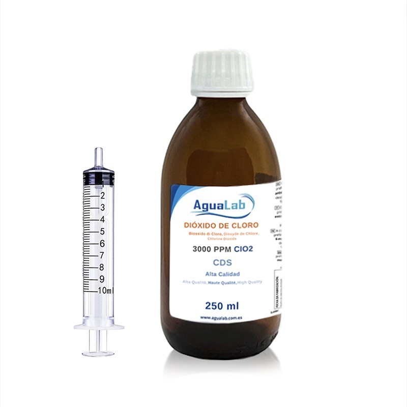 Biossido di cloro Barattolo 250ml Vetro (C.D.S.) Biossido di cloro Barattolo 250ml Vetro (C.D.S.)