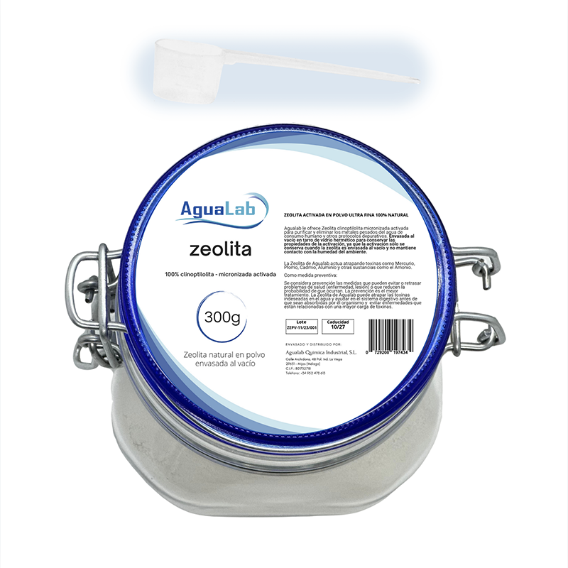 Polvere di zeolite clinoptilolite attivata sottovuoto 300g - Agualab Polvere di zeolite clinoptilolite attivata sottovuoto 300g - Agualab